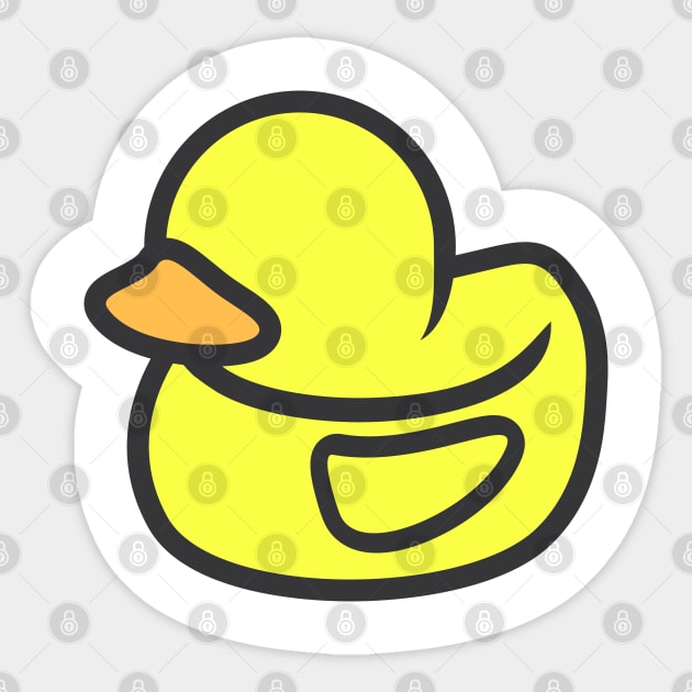 Squeaky duck Sticker by ShirtyLife